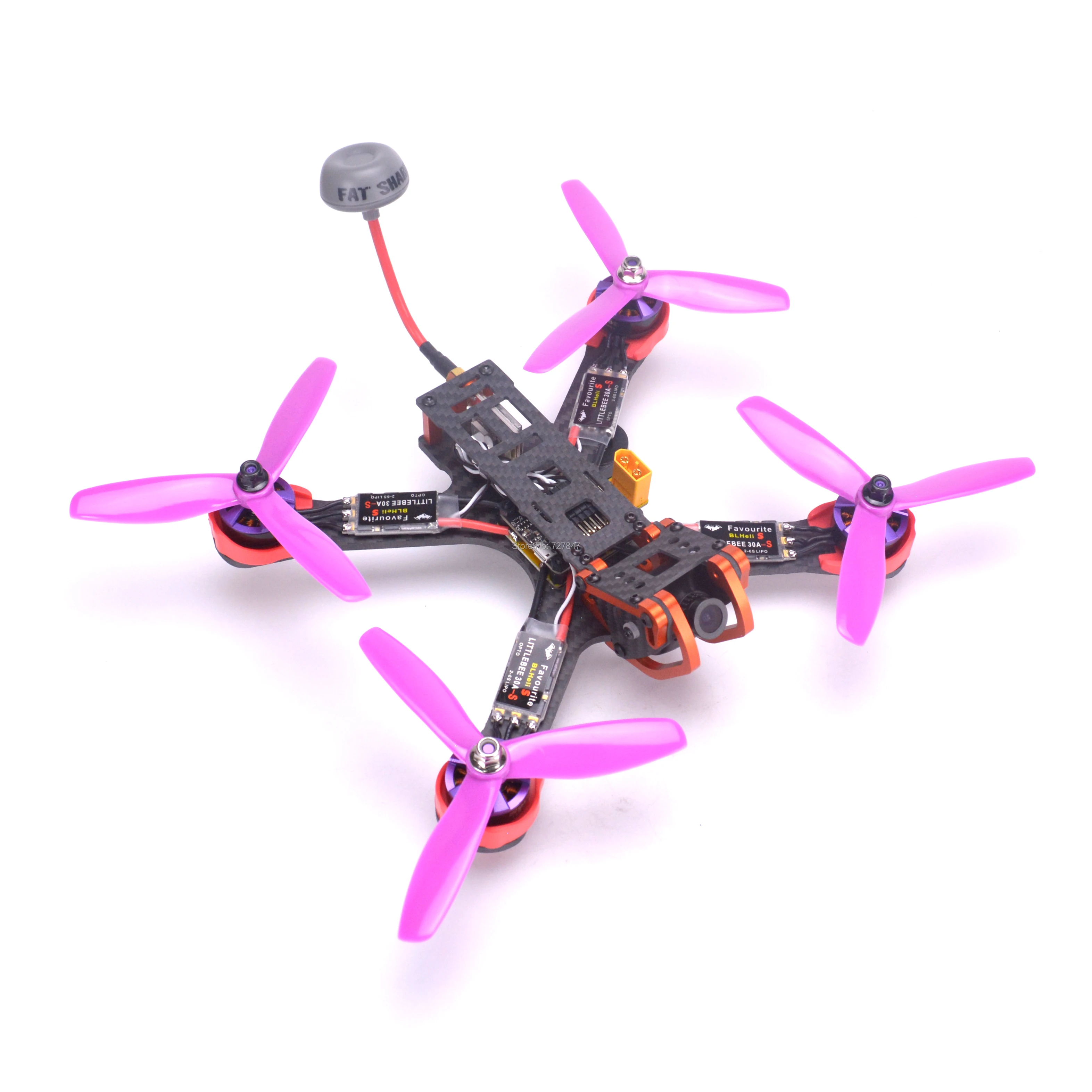 Flysky I6 Хамелеон 220 мм FPV рама F3 управление полетом 2205 2300kv двигатель Littlebee 30A BLHeli s ESC