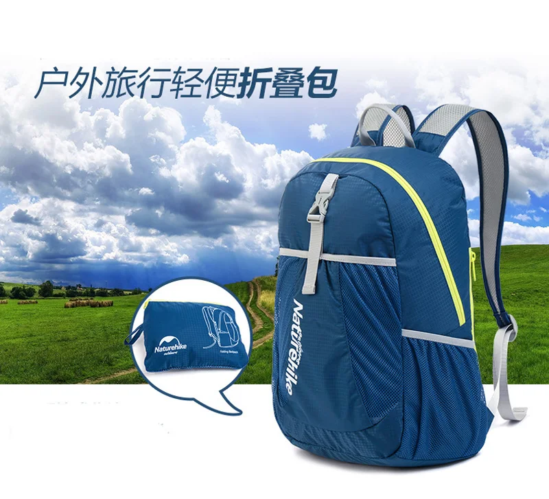 Naturehike унисекс мешок для пикника на открытом воздухе Дорожная сумка для хранения Hikking водонепроницаемый рюкзак спортивный складной рюкзак NH15A119-B