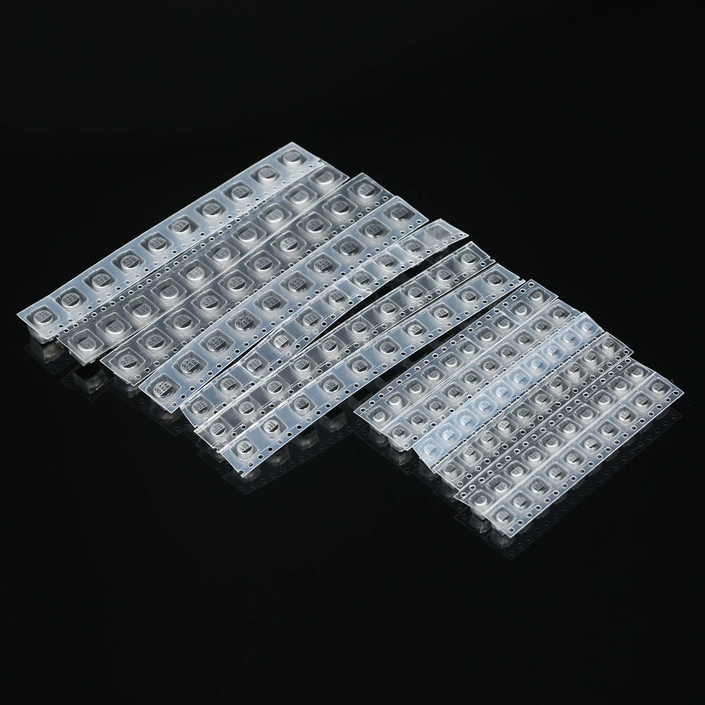 130 шт./лот 1 мкФ Ф-220 мкФ SMD алюминиевый электролитический конденсатор Ассорти комплект, 13 значений* 10 шт = 130 шт набор образцов