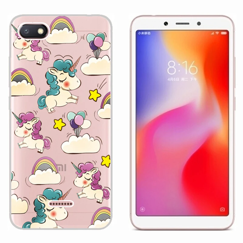 Для Xiaomi Redmi 6A 5 45 ''чехол прозрачный мягкий силиконовый защитный чехол на
