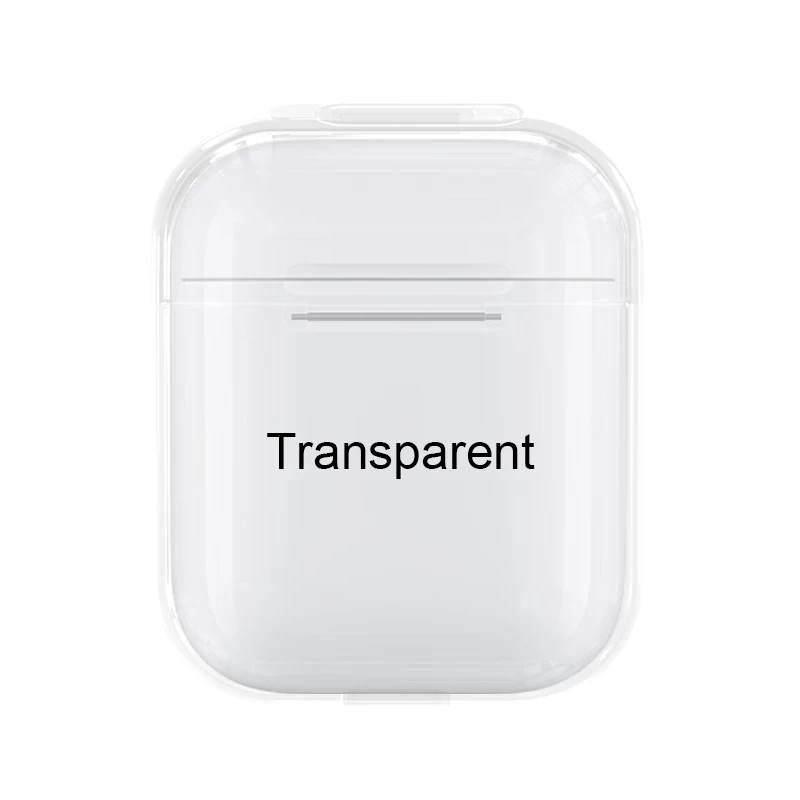 Transparent Case Ультратонкий Мягкий силиконовый чехол для Apple AirPods 2 для Air Pods противоударный защитный чехол для наушников Водонепроницаемый Аксессуар для гарнитуры - Цвет: Transparent Case