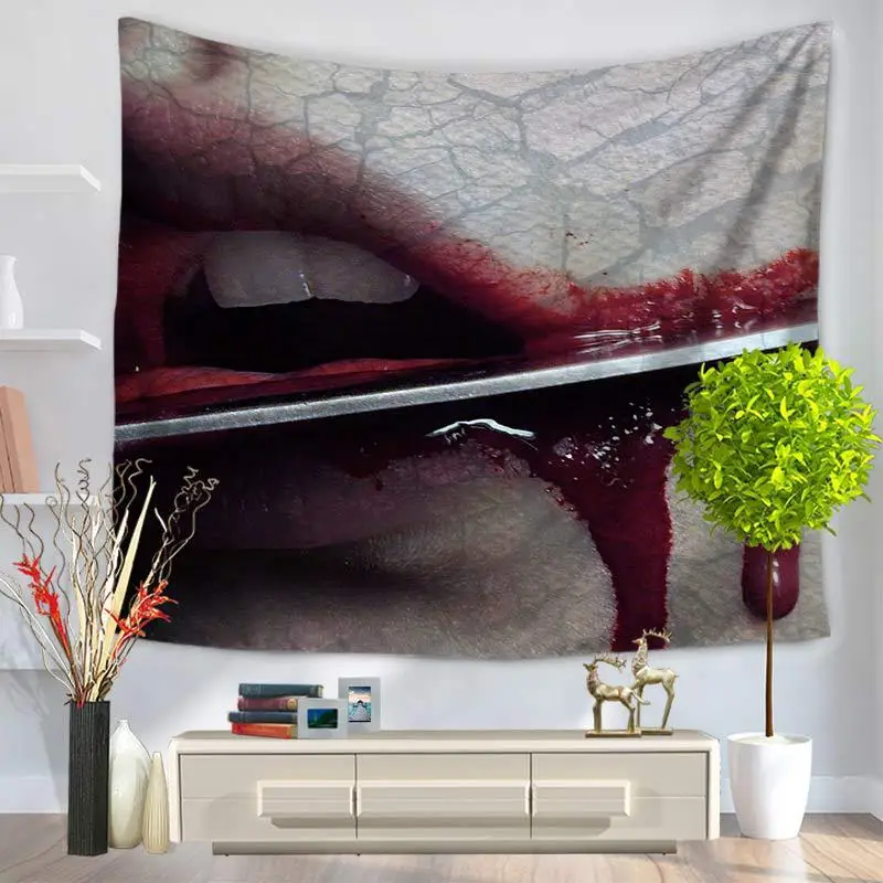 7 типов Гобелены Ужасы головки черепа с декоративный настенный Одеяло полиэстера