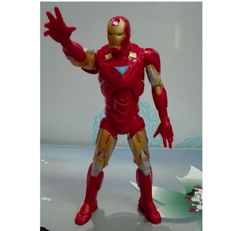 20CM 4Pcs/set The Avengers Iron Man Captain America Movable Joints Action Figure PVC Statue Ver Model Decoration Toy H390 | Игрушки и