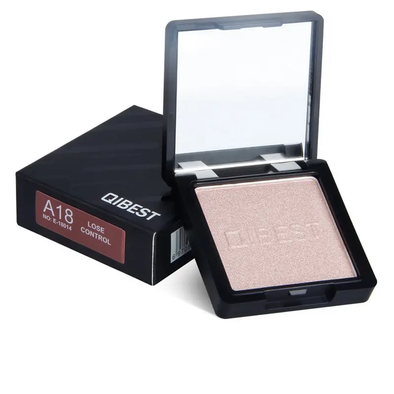 Бренд QIBEST одноцветные тени для век долговечные матовые и мерцающие макияж