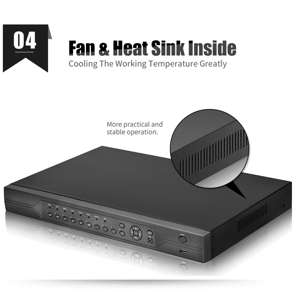 BESDER 32CH AHD DVR 1080N 5 в 1 CVI TVI аналоговый IP гибридный видеорегистратор 2 порта SATA