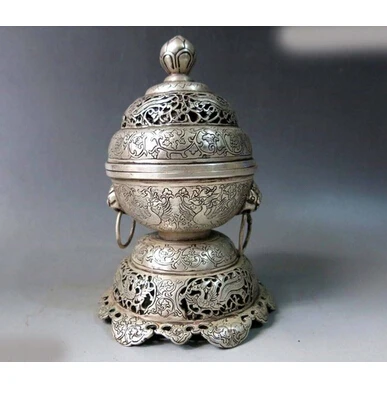 Медь Латунь КИТАЙСКИХ ремесел декора чения Азии 8 &quotКитай прата requintado decorativo