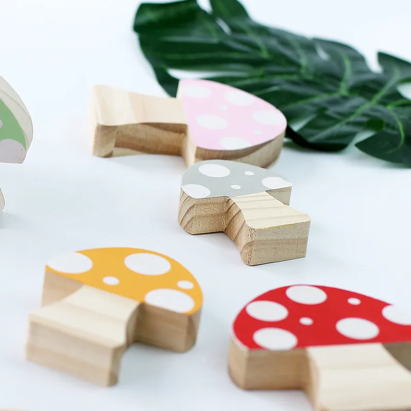 Деревянный грибок для детской комнаты декор 3 шт./лот деревянный орнамент