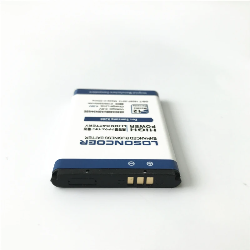 100% Оригинальный аккумулятор LOSONCOER AB463446BU для Samsung C3300K X208 X160 B309 B189 Φ E1228 E339 C5212|batterie
