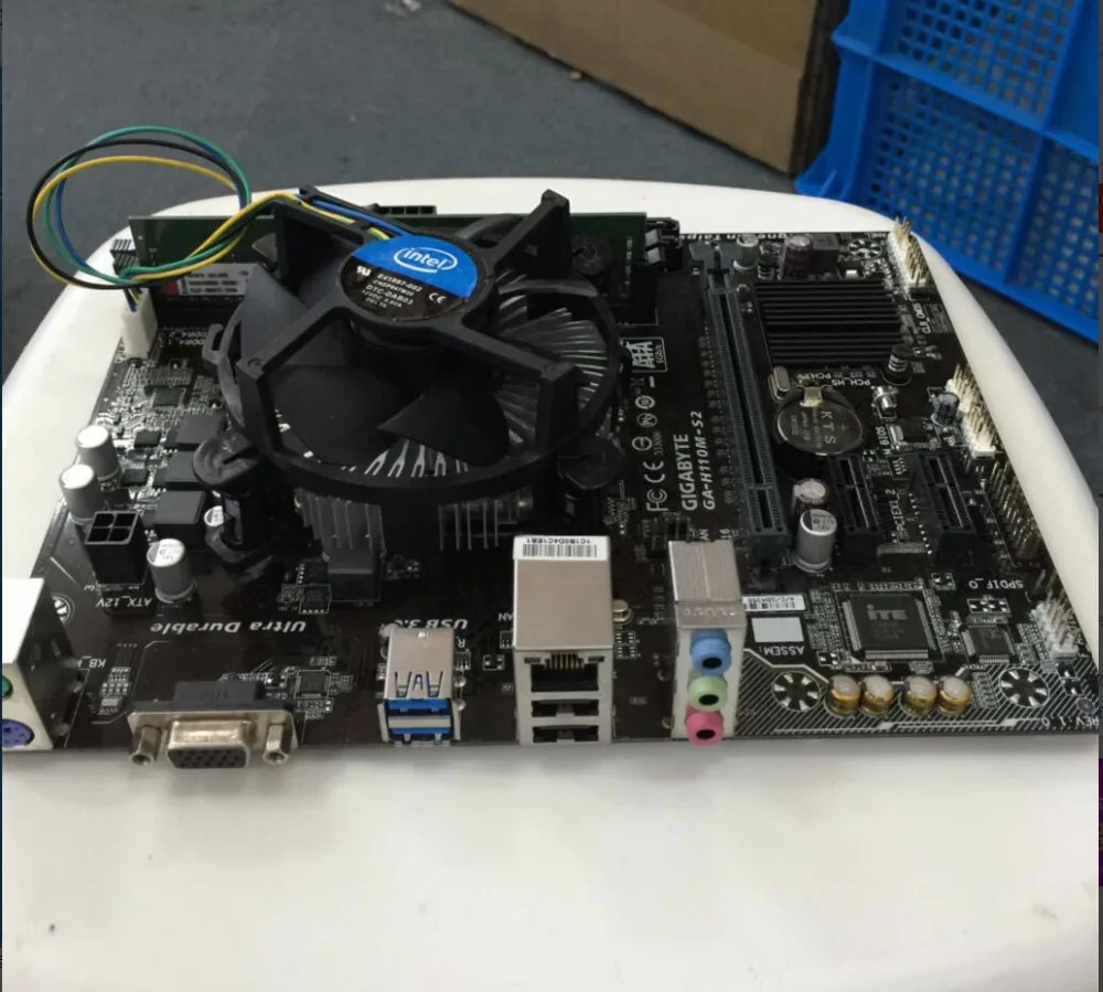 KcmsywjR Intel G4600 3,6 plus SSD 120G DDR4 4 Гб 2400 Гц H110M материнская плата комбинация пакетов