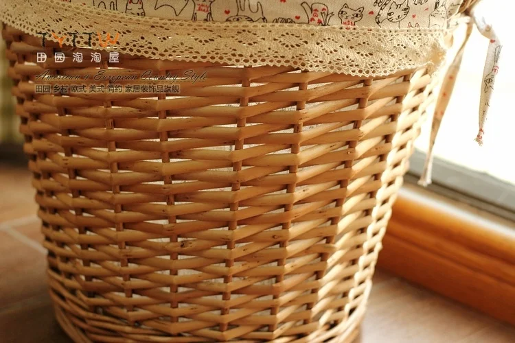 Новинка 2015 бесплатная доставка бинауральная ивовая корзина для хранения одежды