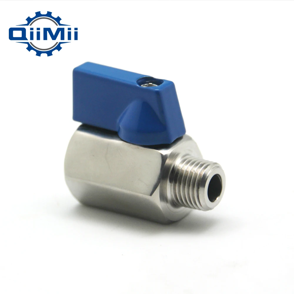 1 шт. шаровой мини клапан из нержавеющей стали 1/2 1/4 &quot 1/8&quot NPT мужские и женские