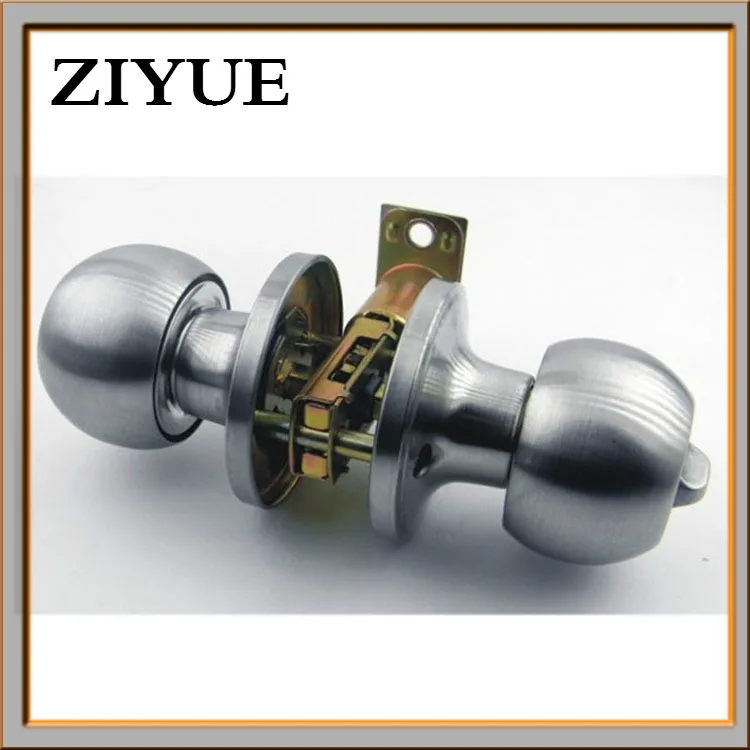 

Free Shipping Copper Lock Core Three Ball Lock Indoor Room wooden Door Spherical Lock