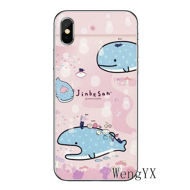 Японский кавайный КИТ Акула для samsung Galaxy S10 S9 S8 S7 S6 edge Plus Lite S5 S4 mini Note 9 8 5 4 TPU мягкий чехол для телефона - Цвет: Whale-Shark-A-07