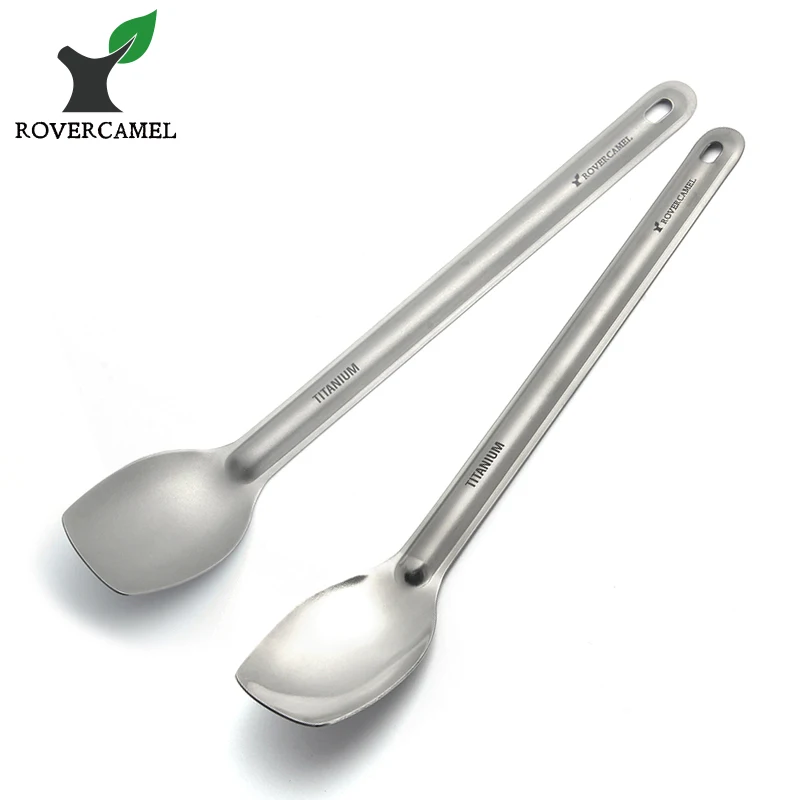 

Rover Camel New Titanium Large Spoon 225mm Length Polished and Sandblasted Ta8120