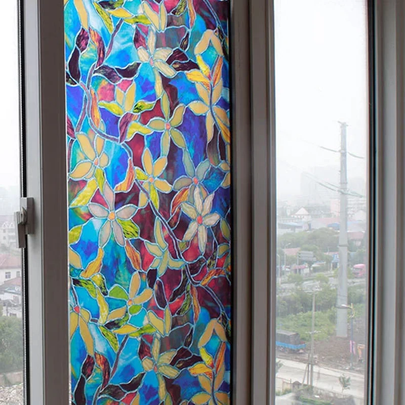 2 м 3D без клея статическое съемное окно конфиденциальности пленки матовые Clings