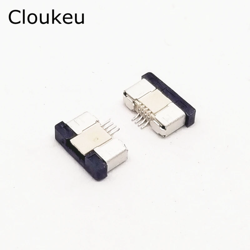 

10Pcs FPC FFC Connector cable socket 0.5MM 4Pin Drawer type Bottom Contact