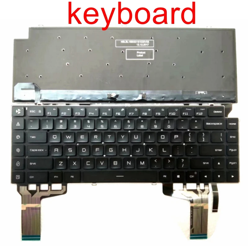 original english rgb colorful backlit keyboard for xiaomi mi gaming notebook 15 6 game book laptop aetmau00110 mim17l9 us free global shipping