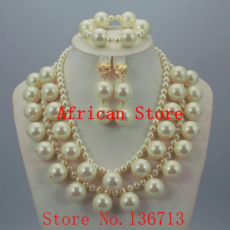 Очаровательный нигерийский свадебный комплект из бисера для вечеринки