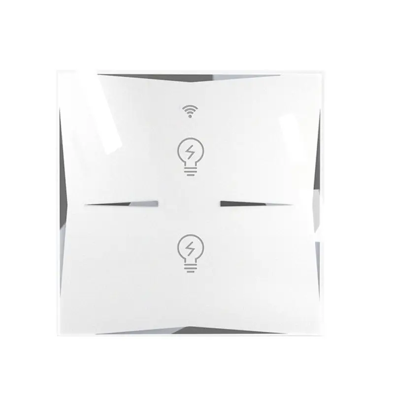 MoesHouse WiFi 2,4G 16A Smart EU type 2 Way сенсорный выключатель света работает с Amazon Alexa Google Home AC100-240V 3 режима управления