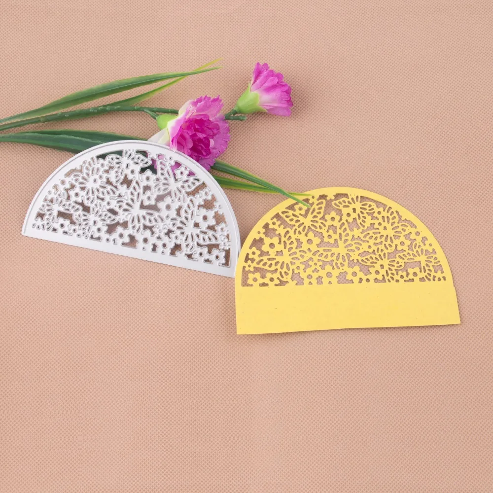 1 шт. металлические полукруглые круглые трафареты для резки Сделай Сам декор