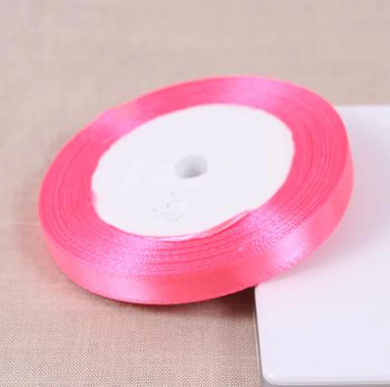 Полиэстеровая лента из атласной ткани 1 рулон 25 ярдов для украшения дома и