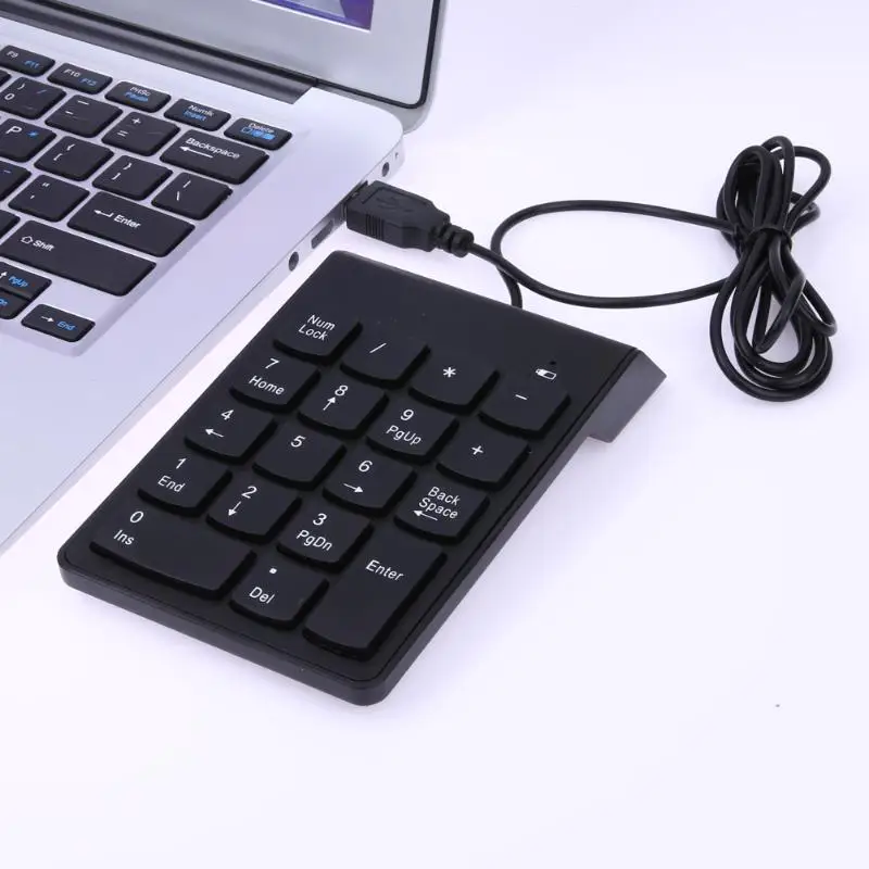 USB мини-18-ключи Num Pad цифровой номер клавиатуры для ноутбука Примечание