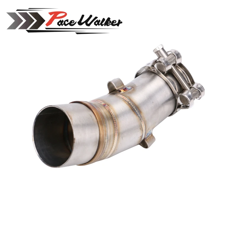 A middle connect for kawasaki ER6N Motorcycle Exhaust Pipe Muffler Escape Connecting Front Link Moto Mid | Автомобили и мотоциклы