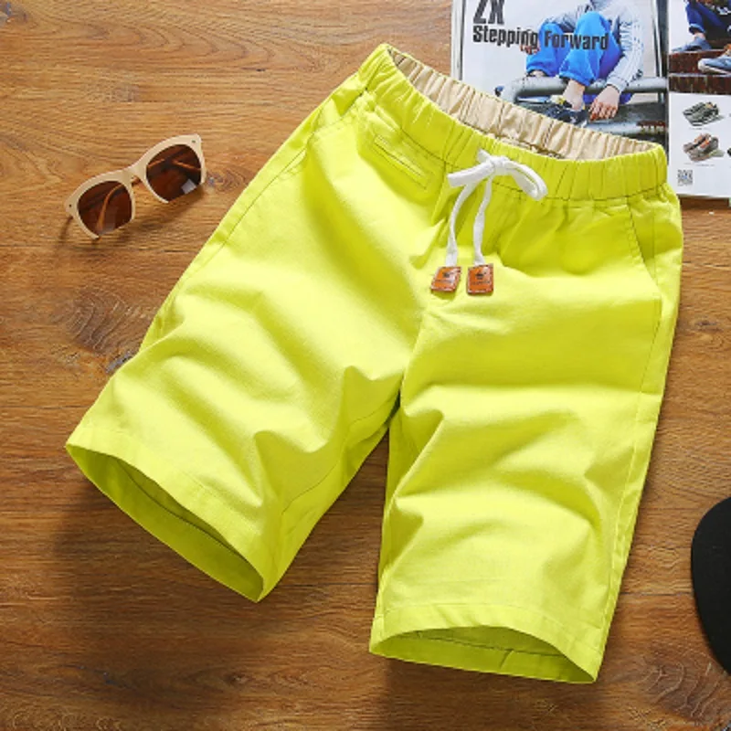 Summer solid Shorts men causal Short board Male shorts men's boardshorts printed 7 colors size M-4XL | Мужская одежда