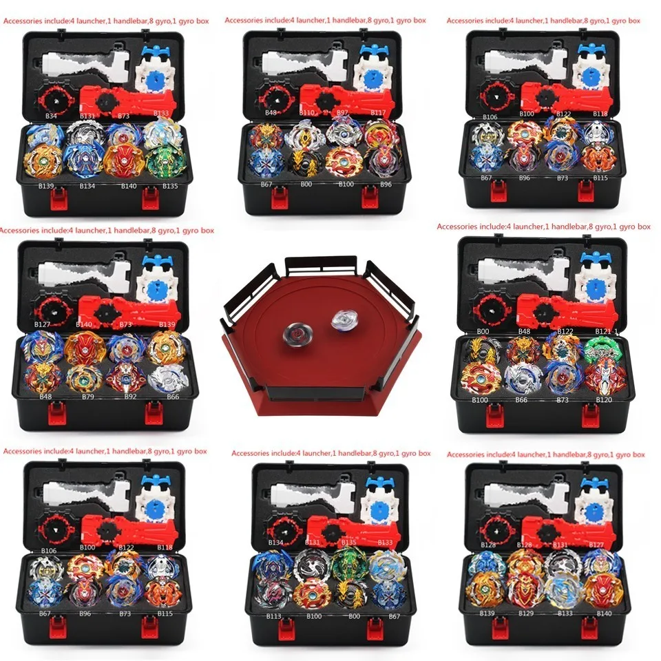 B139 топ Beyblade Burst Bey Blade игрушка металлический Funsion Bayblade набор коробка для хранения с ручкой пусковой установки пластиковая коробка игрушки для детей