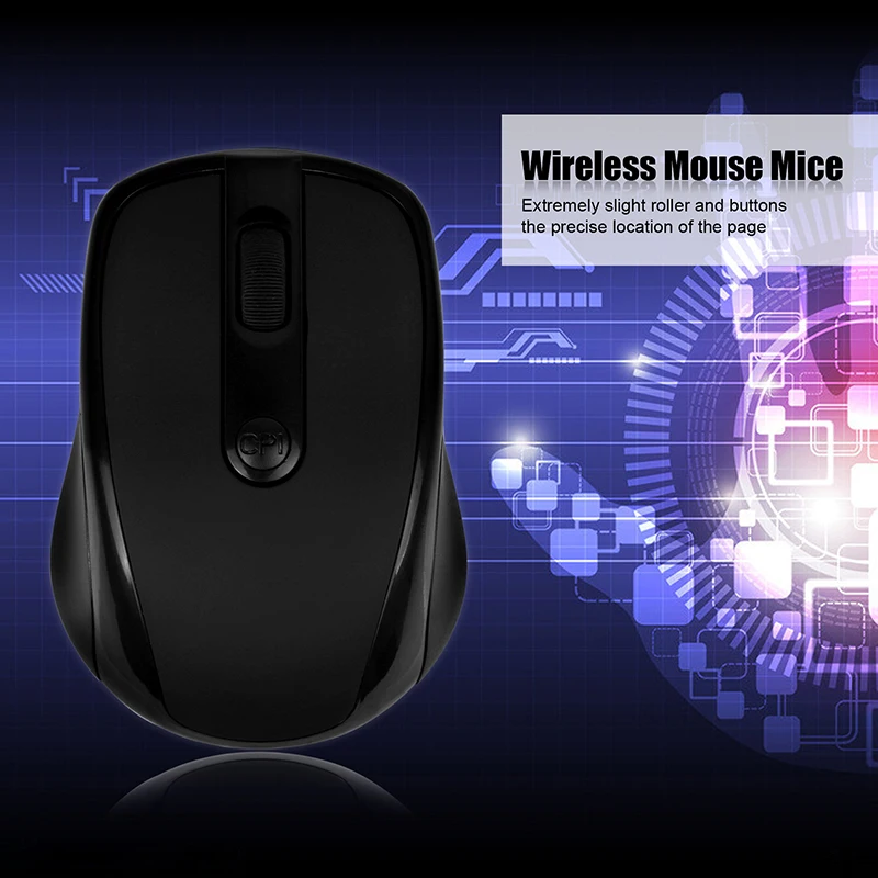 POWSTRO мини небольшой USB Беспроводной оптическая мышь 1000 Точек на дюйм мышей с