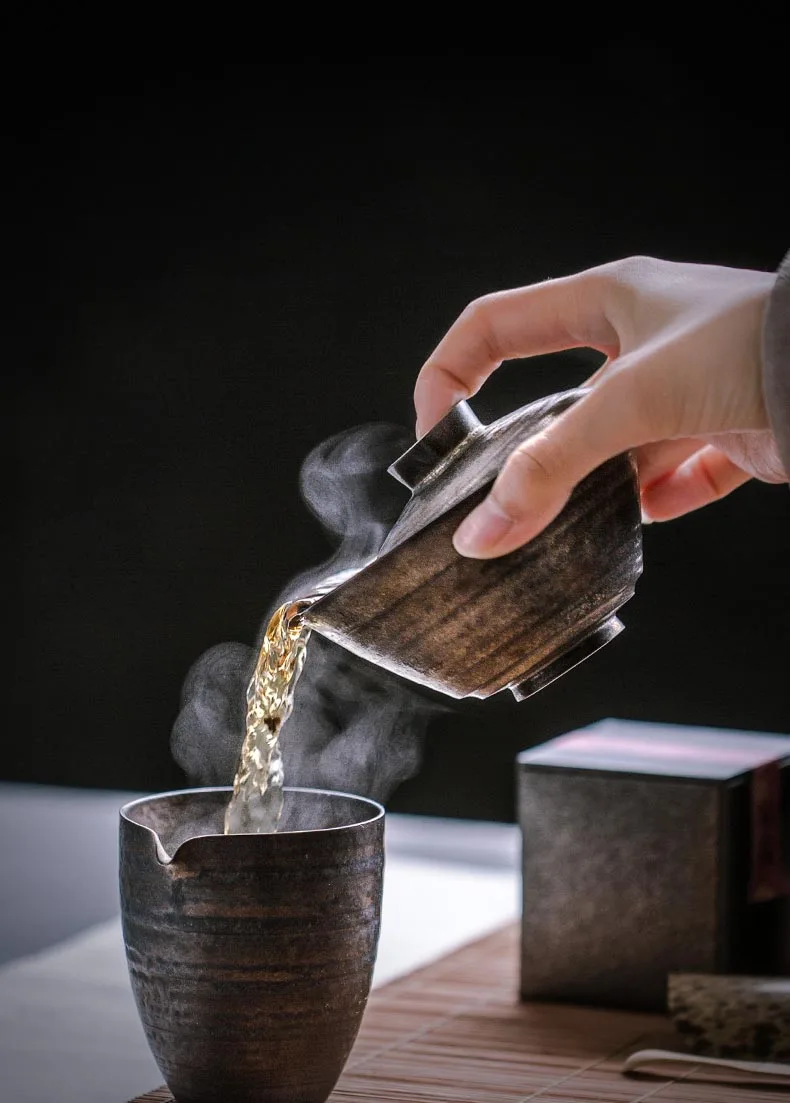 150 мл РУЧНАЯ РАБОТА винтажный Японский стиль грубая керамика Gaiwan керамическая супница кунг-фу чайные чаши чашка для чая Ретро Домашнее украшение ремесла