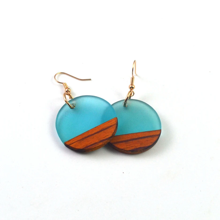 

High-end hot-selling retro earrings, fashion features natural wood pattern, women's jewelry, gifts wholesale.