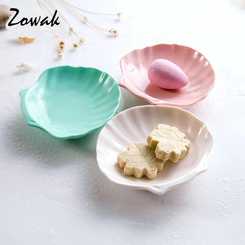 В форме ракушки мыльница ванная комната держатель заставка лоток пластиковый