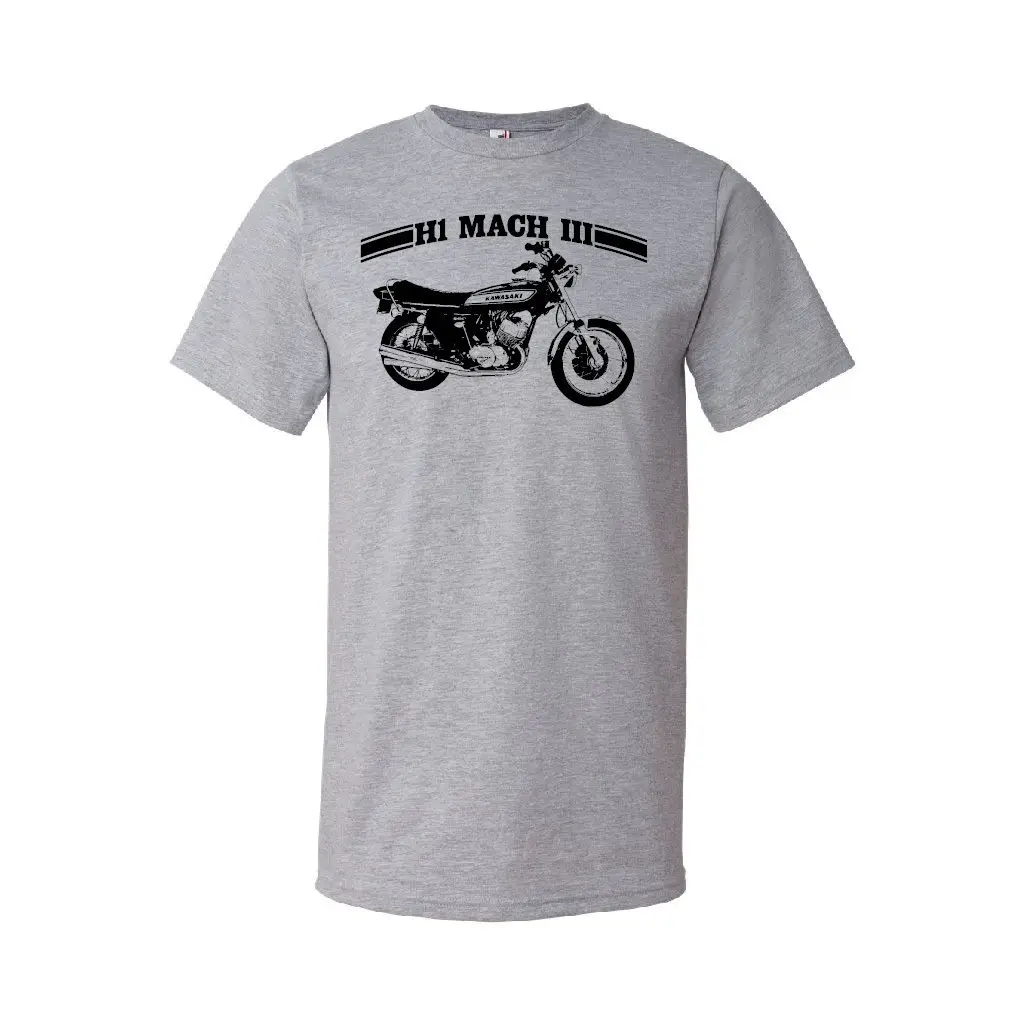 

2019 New Summer Men Hot Sale Fashion Japanese Spuerbike H1 Mach III Custom Motorcycle T-Shirt