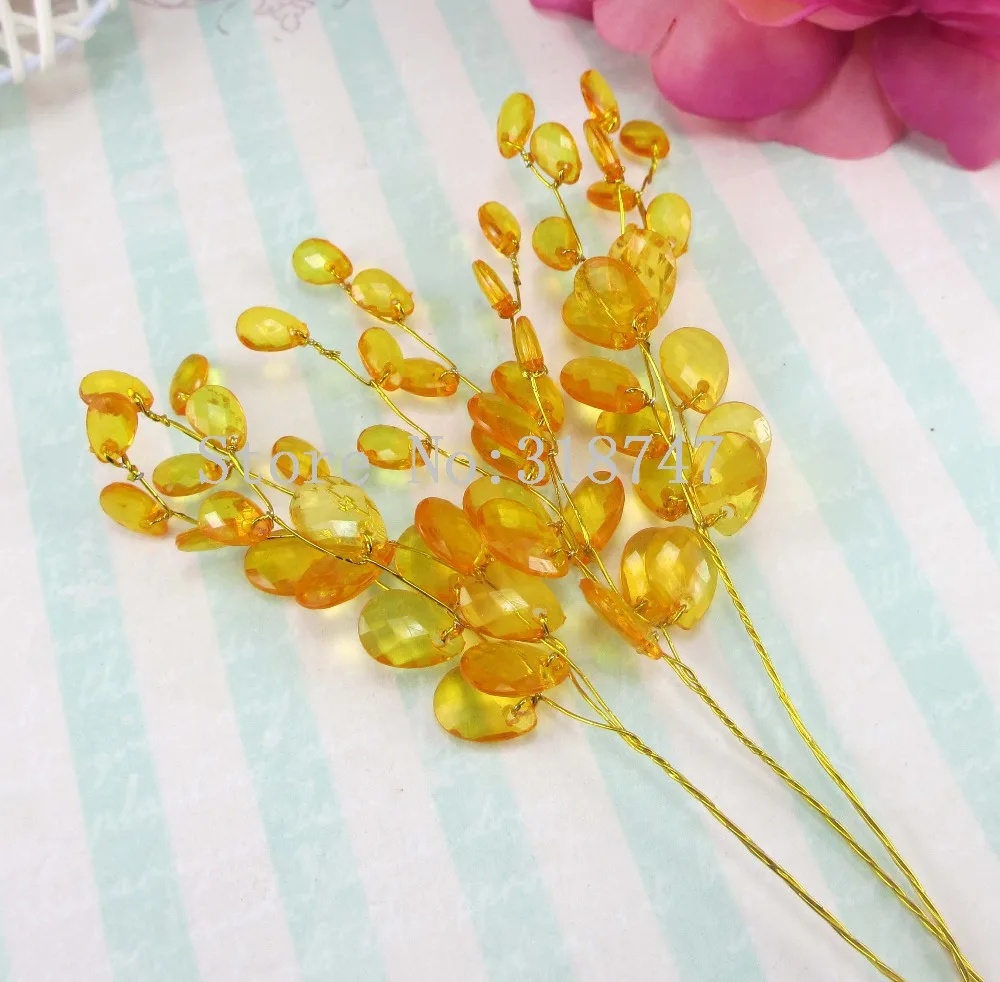 Lucia crafts 6 шт./лот 7 видов цветов искусственные цветы акриловые бусины в форме капли