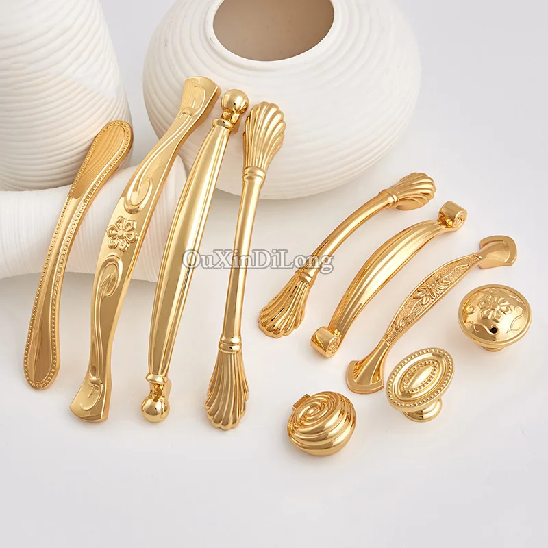Stunning Design 2PCS European Luxury Kitchen Cabinet Door Handles Cupboard Wardrobe Drawer Wine Pulls and Knobs | Обустройство дома