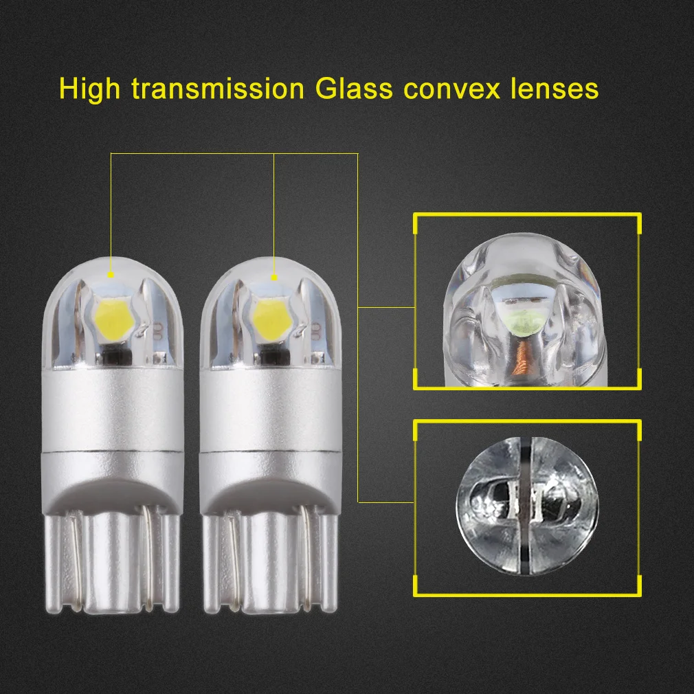 2 шт. Автомобильные светодиодные лампы 3030 194 168 12 В 5 Вт 6000 К|trunk lamp|interior lightlighting car door |