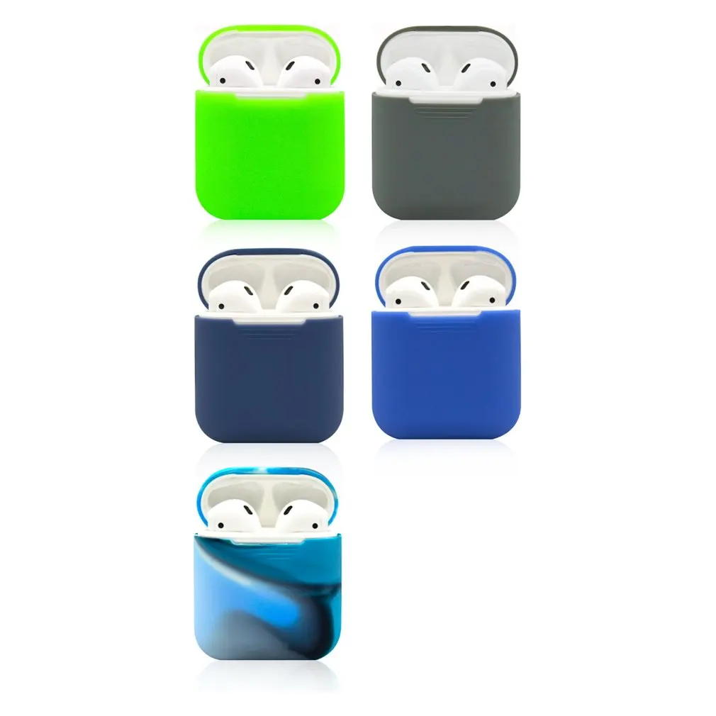 Мягкие силиконовые чехлы для Airpods противоударный чехол наушники ультра тонкий
