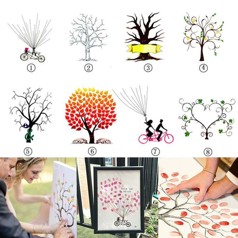 Свадебные сувениры официальная книга с креативным отпечатком пальца подпись DIY