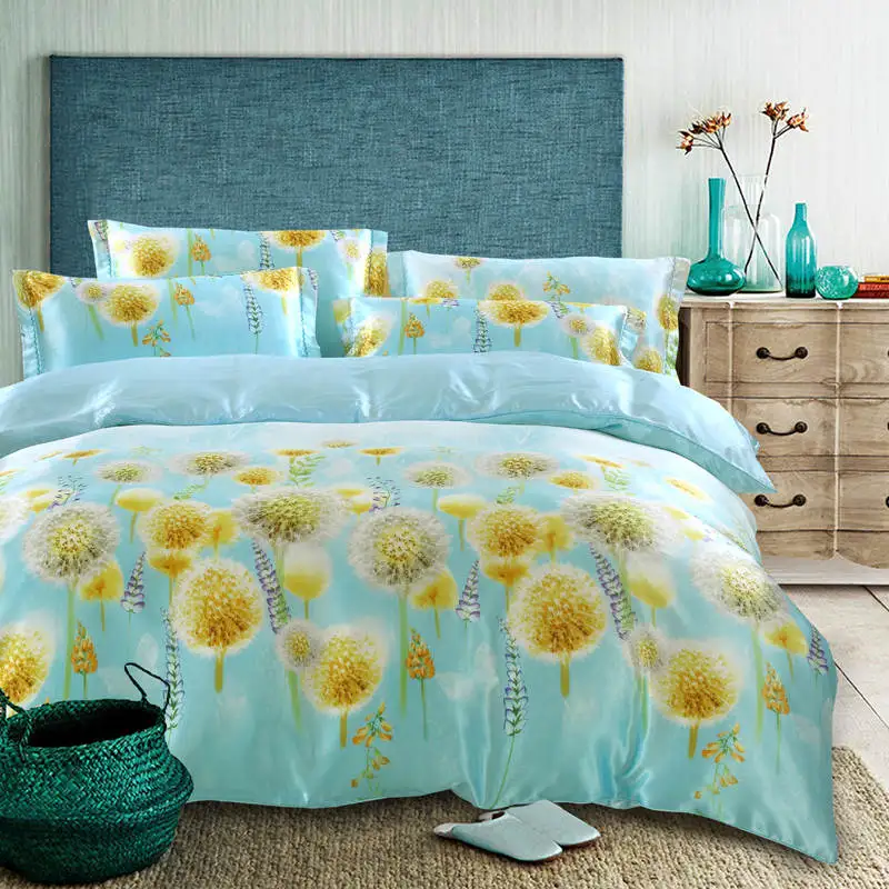 Комплект постельного белья покрывала из сатина и шелка комплекты пододеяльников