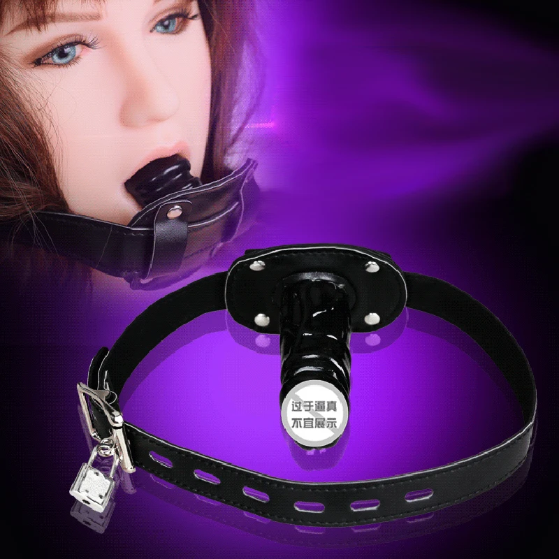 Секс игра для взрослых Meubels кляп в виде силиконового дилдо орального секса