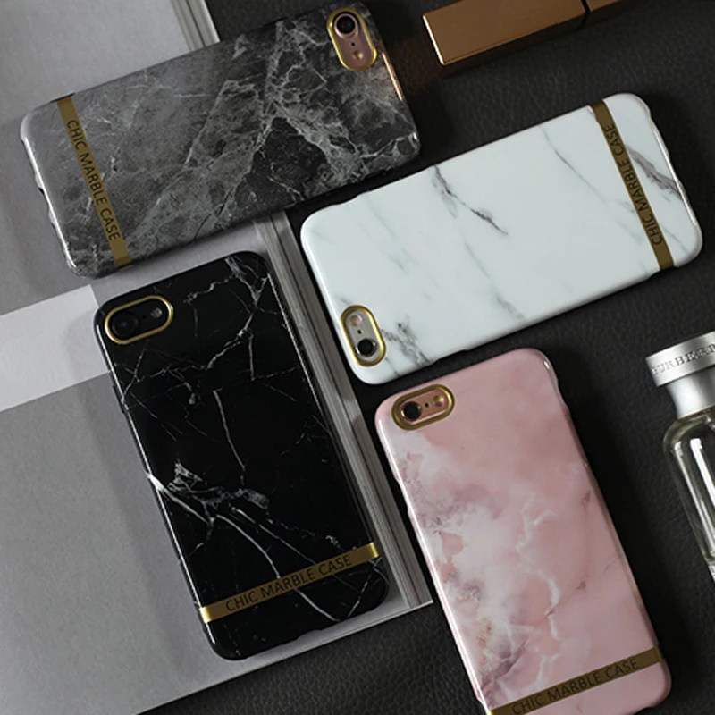 Глянцевый мраморный телефонный чехол JAMULAR для iphone 7X8 6s 6 Plus XS XR шикарный золотой
