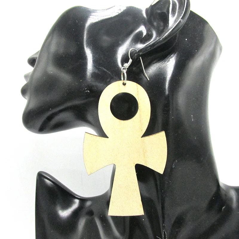 6 парт/Лот Необработанные деревянные серьги|wooden earrings|wood ankh earringsankh earrings |