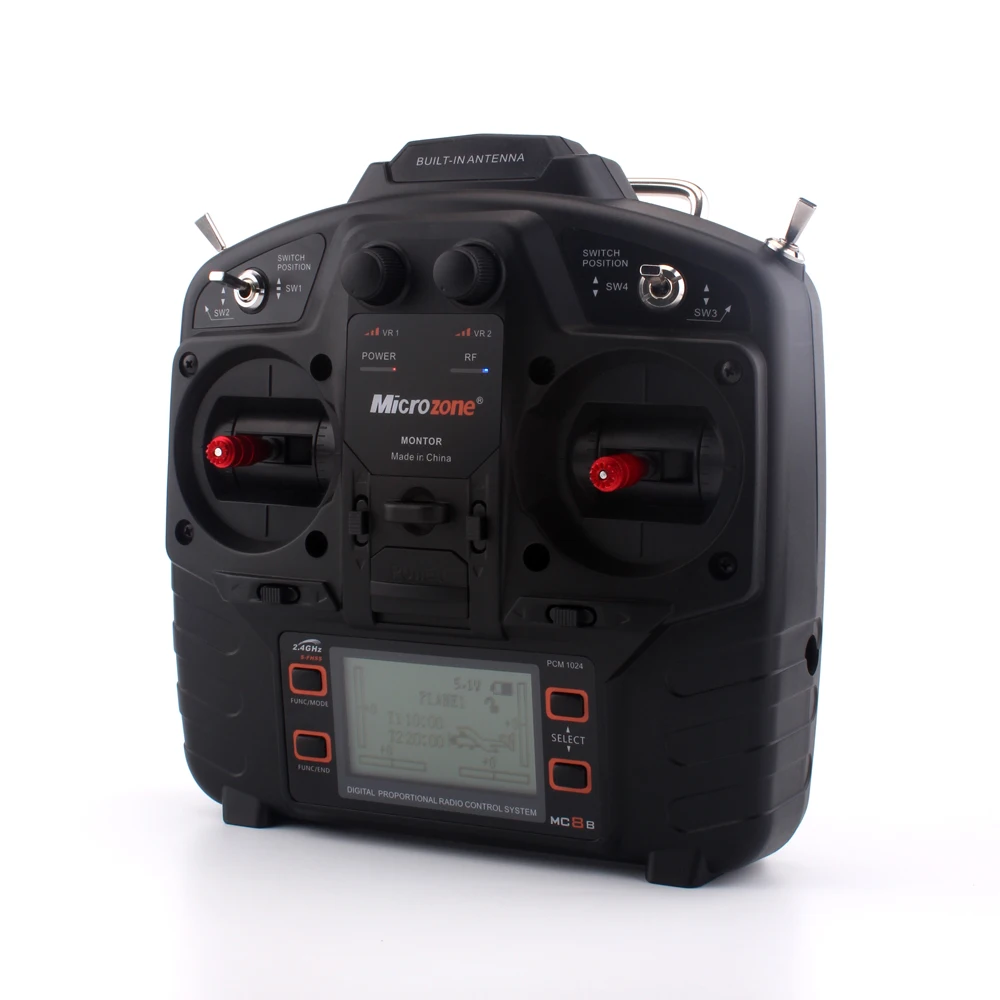 Microzone 2 4 GHz S FHSS V 6V 8ch RC контроллер передатчика Приемник для радиоуправляемого