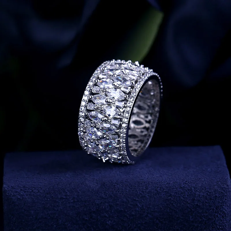 Модные женские ювелирные изделия кольцо ручной работы с кубическим цирконием