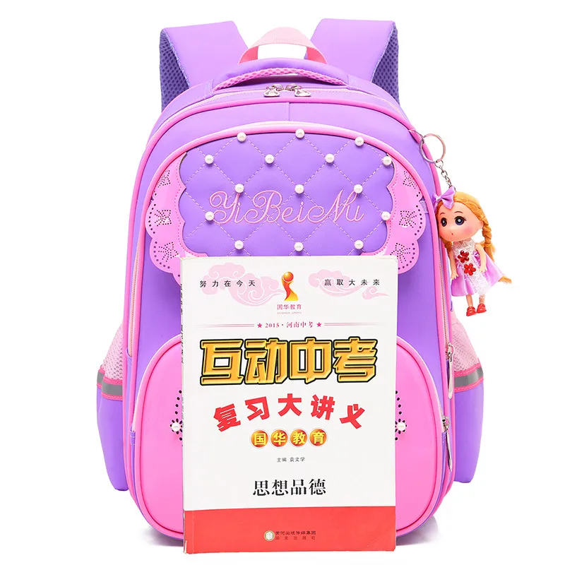 Школьные ранцы для девочек 2 шт./компл. милые детские рюкзаки с героями