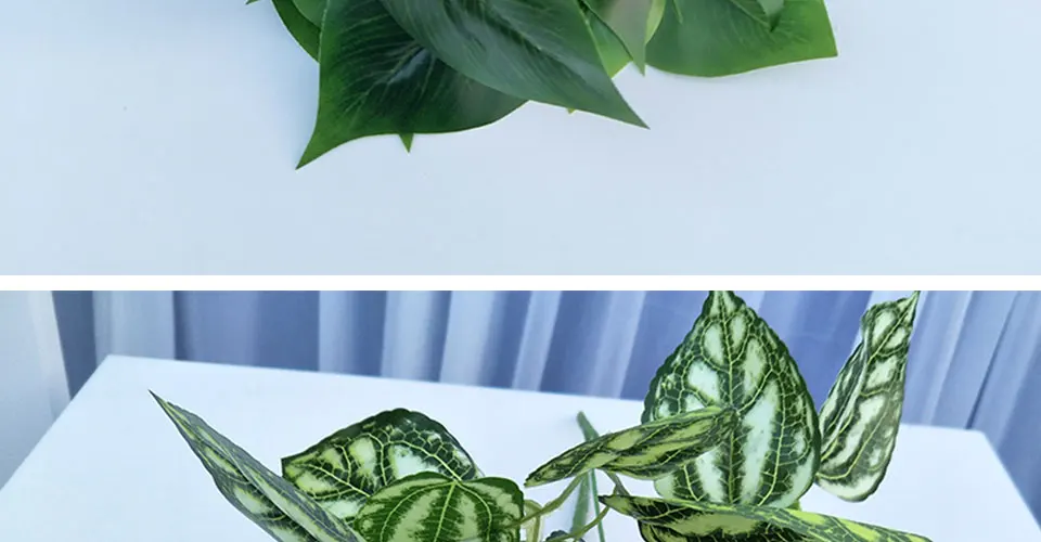 HMEOT 1 шт. зеленый редис/белое пятно/холодная вода/Сладкий Картофель/клееный шелк искусственные растения, садовые украшения для дома зеленое растение
