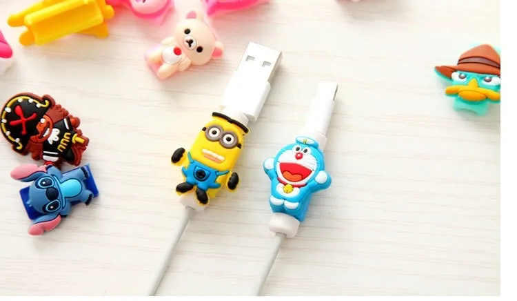 2 шт USB кабель Защита для наушников красочная крышка для iphone android Смарт настенный переключатель защитный рукав для iphone 5 6 7 plus
