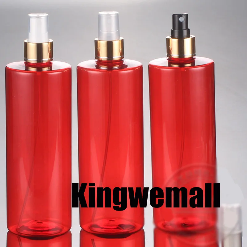 

New Fashion 500ml Water Spray Bottle for Salon Home or Flower Planting Refillable Bottles,red bottle with sprayer