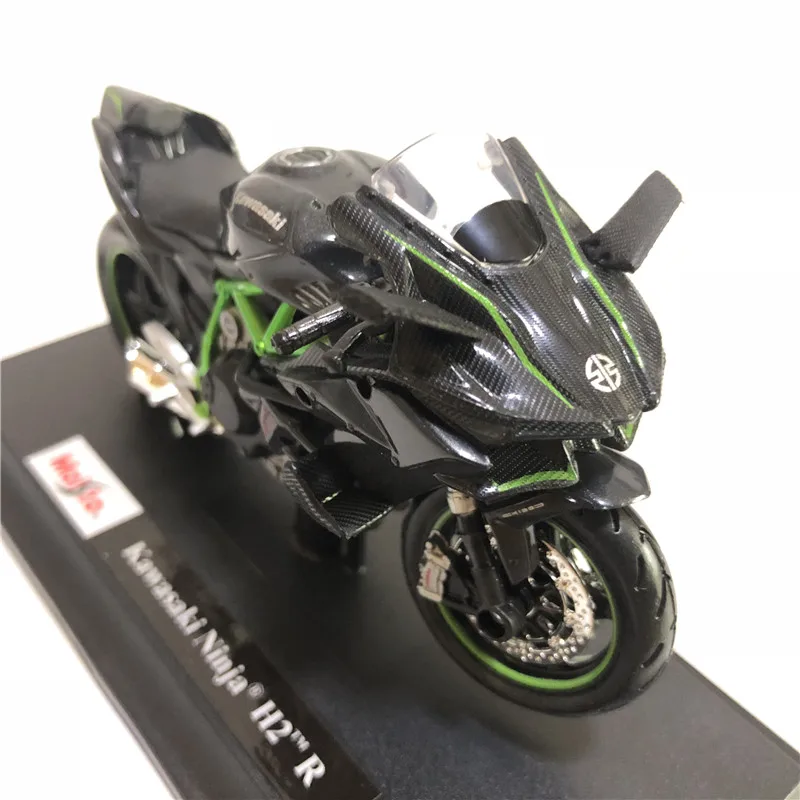 Модель мотоцикла Maisto 1:18 KAWASAKI NINJA H2 R из сплава под давлением черная игрушка ниндзя